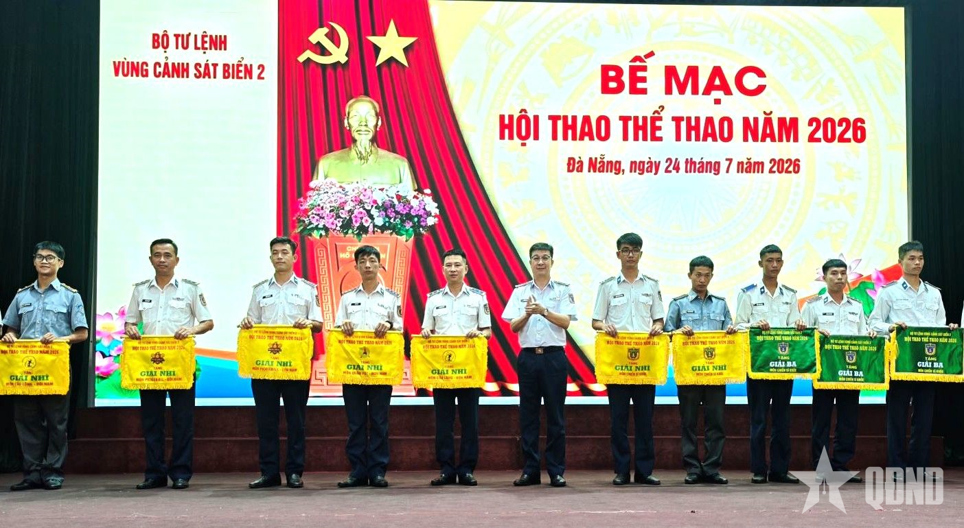 Vùng Cảnh sát biển 2 bế mạc Hội thao thể thao năm 2026